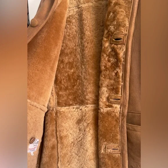 Shearling Aviator Long Coat - Made in Canada - Picture 7 of 12
